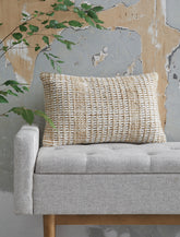 A2Z Furniture - Ashley Furniture - Hathby Pillows - Pillow / Tan/White - A1001048P